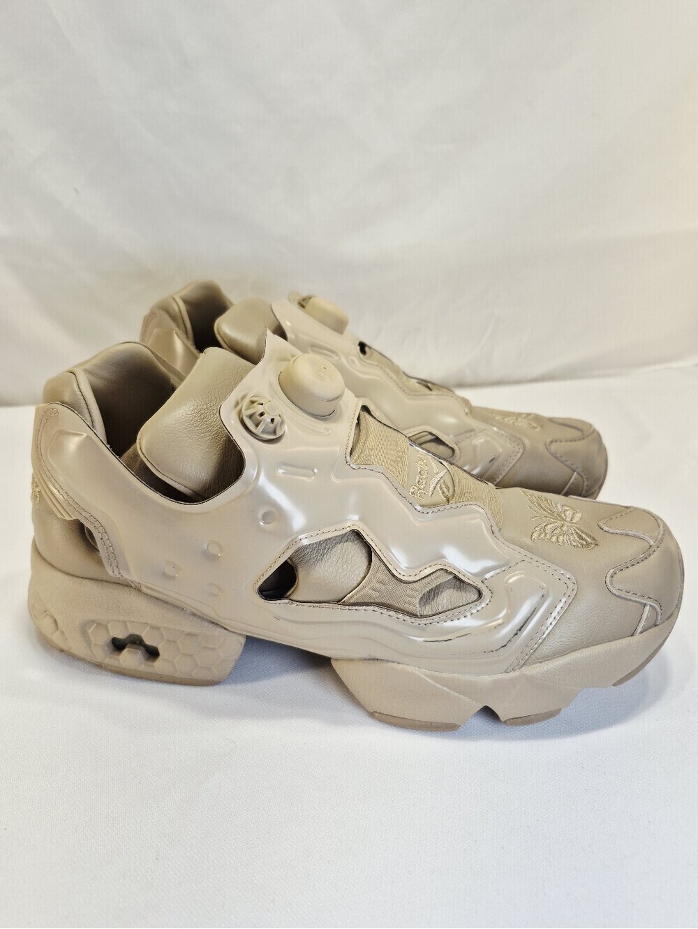 Reebok X Needles InstaPump Fury 94 Canvas Beige Men's 9 Shoes Sneakers 100207688
